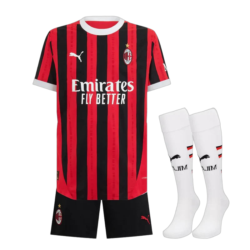 KITS ENFANT/ JUNIOR AC MILAN DOMICILE 2024/2025