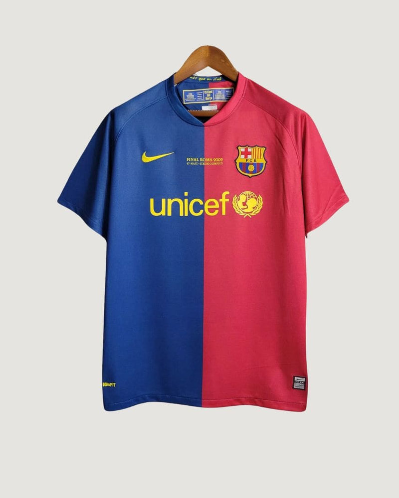 FC Barcelone - Maillot Rétro 08/09 - Bleu, Rouge