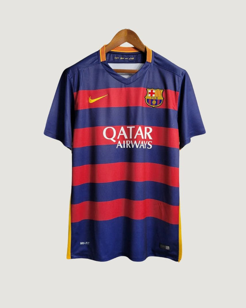 FC Barcelone - Maillot Rétro 15/16 - Bleu, Rouge
