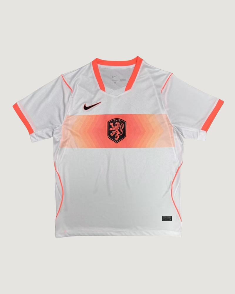 Pays-Bas – Maillot Extérieur Coupe du Monde 2026 – Blanc, Orange, Noir