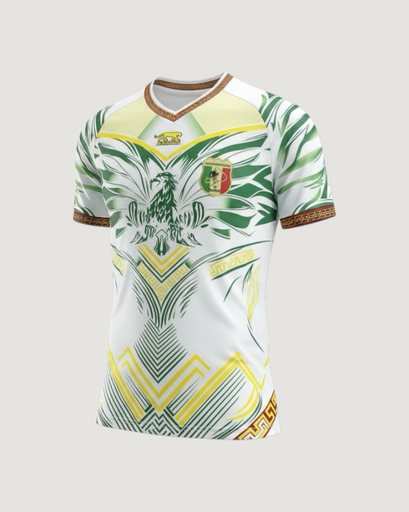 Mali – Maillot Domicile 2026 – Blanc, Vert, Jaune
