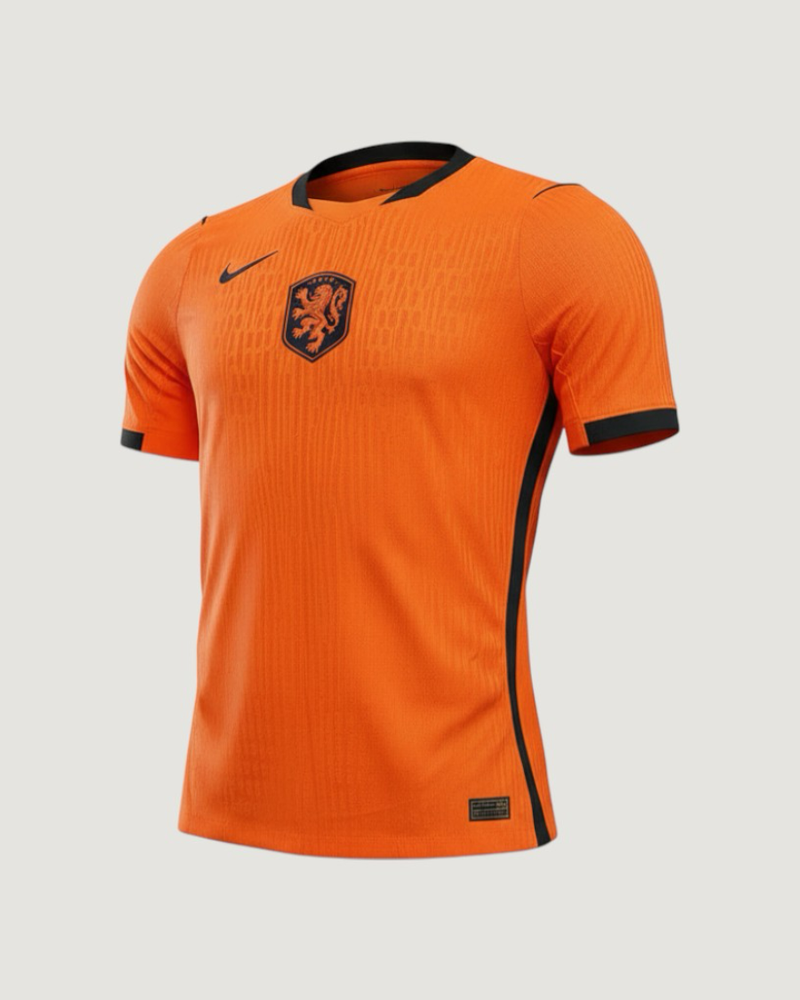 Pays-Bas – Maillot Domicile Coupe du Monde 2026 Player Version – Orange & Noir