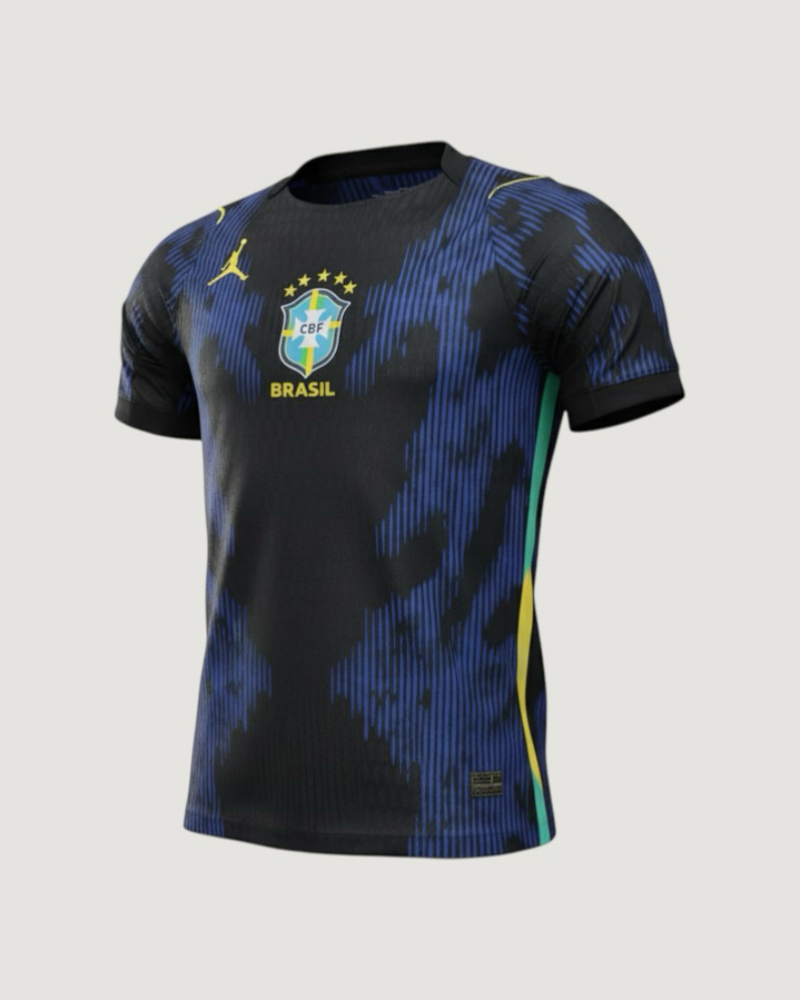 Brésil – Maillot Extérieur Coupe du Monde 2026 – Noir, Bleu, Jaune
