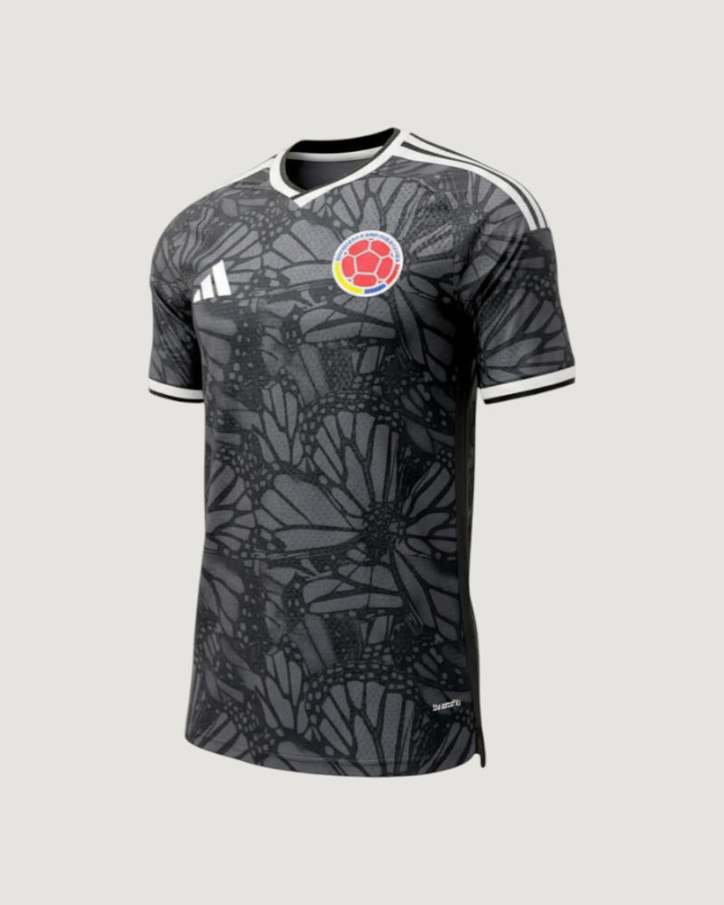 Colombie – Maillot Entraînement Player Version 2026 – Gris, Noir, Blanc