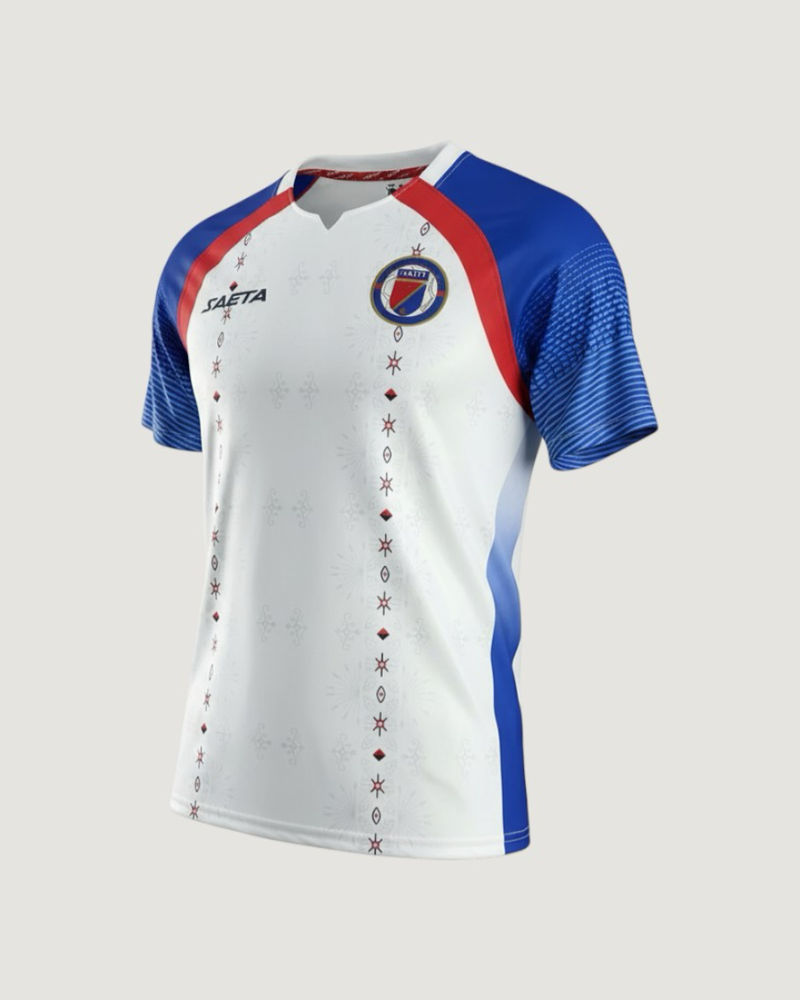 Haïti – Maillot Coupe du monde 2026 – blanc, bleu, rouge