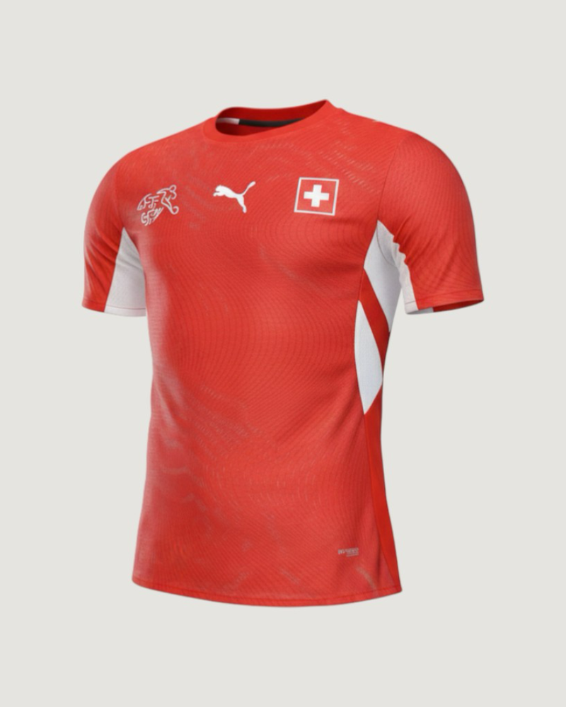 Maillot Domicile Suisse Coupe du Monde 2026 – Rouge, Blanc