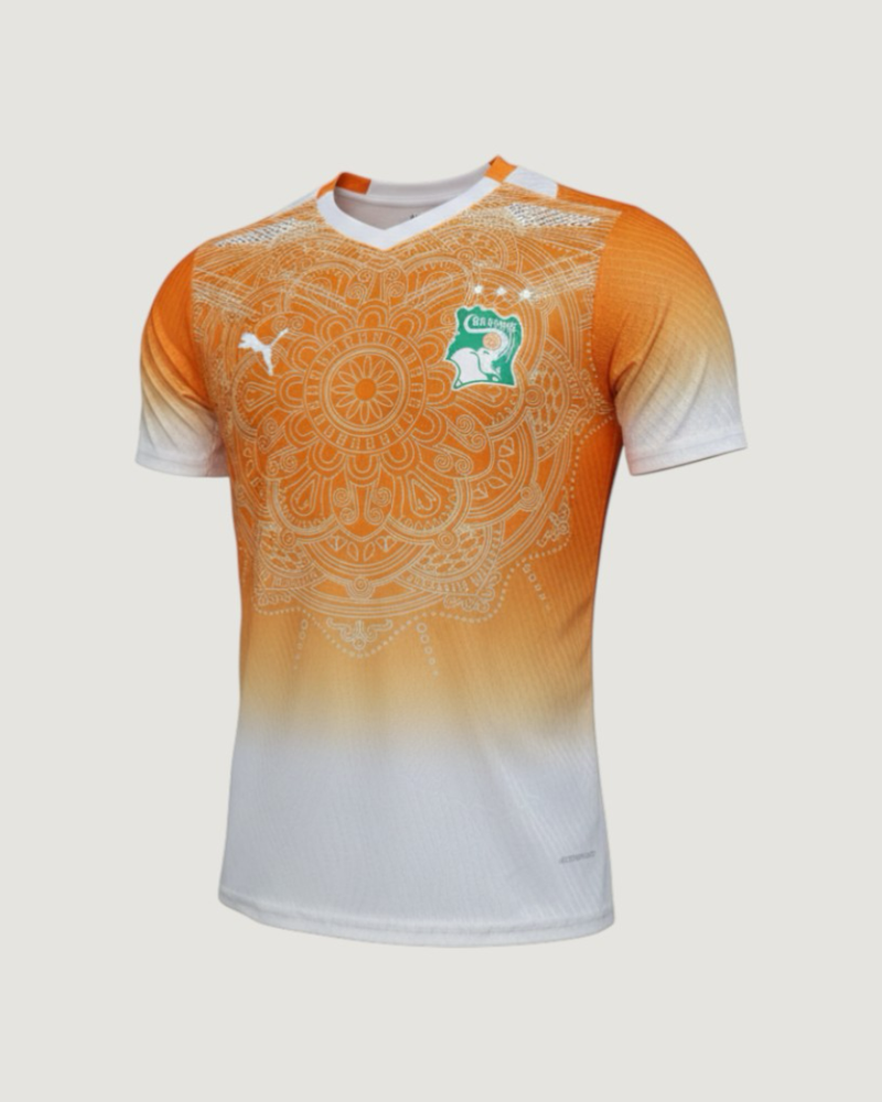 Côte d’Ivoire – Maillot Concept 2026 – Orange, Blanc