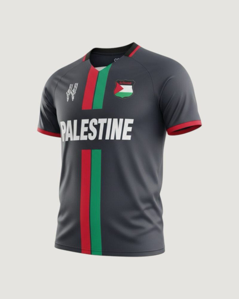 Palestine – Maillot Édition Spéciale 2023-2024 – Noir, Rouge, Vert, Blanc