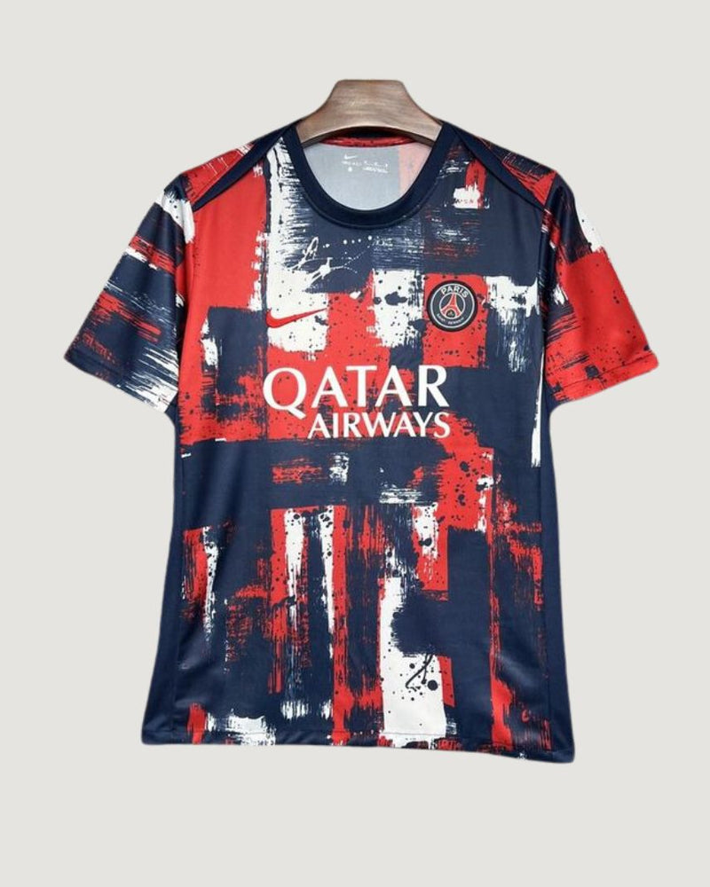 Paris Saint-Germain - Maillot Pre-Match 24/25 - Rouge, Bleu, Blanc