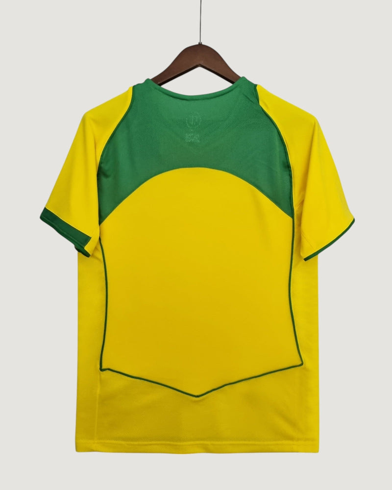 Brésil - Maillot Rétro 2002 - Jaune,Vert