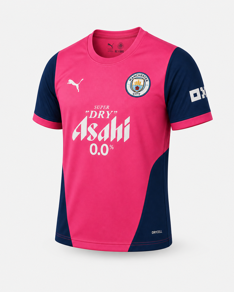 Manchester City – Maillot Entraînement 26/27 – Rose/Bleu