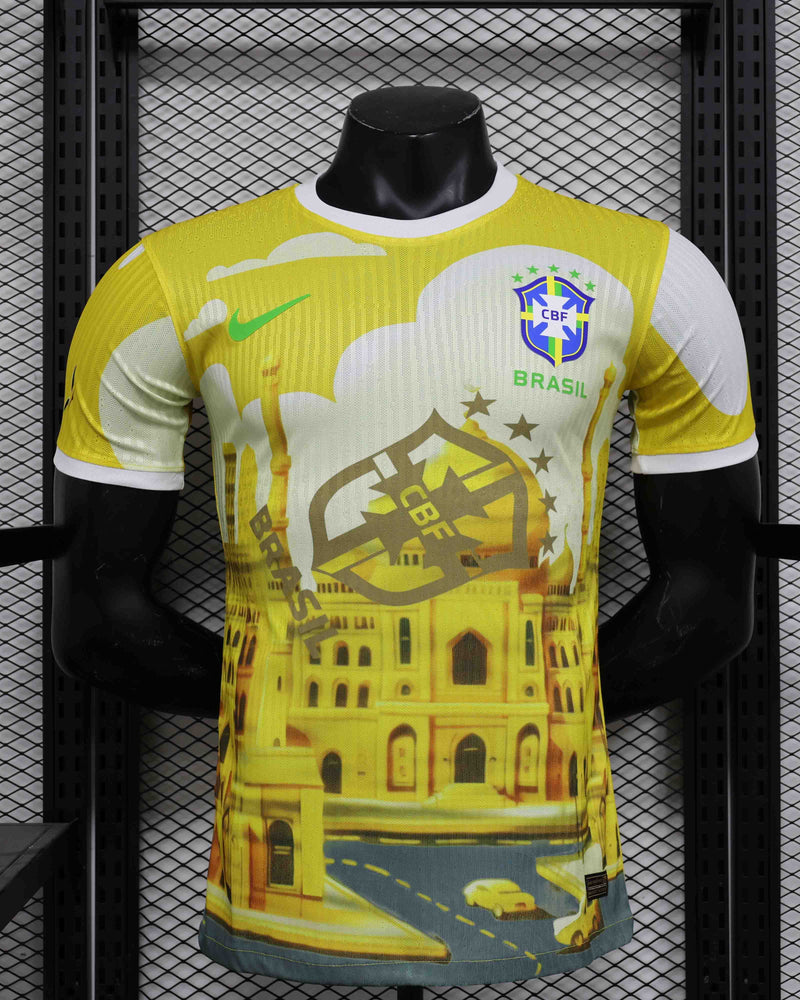 BRÉSIL MAILLOT CONCEPT 2025 JAUNE