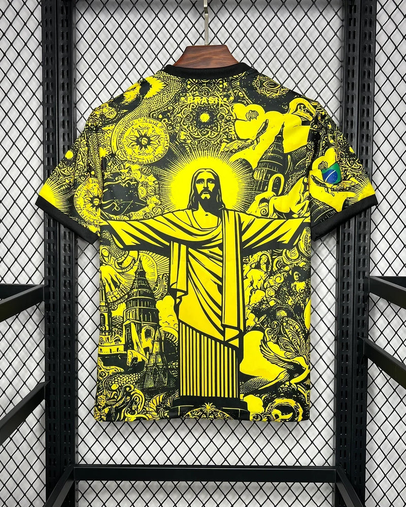 BRÉSIL MAILLOT CONCEPT 2024 JAUNE