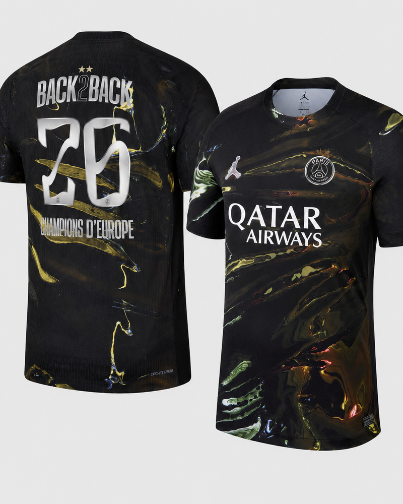Paris – Maillot Night Édition "Back 2 Back" 25/26 - Noir