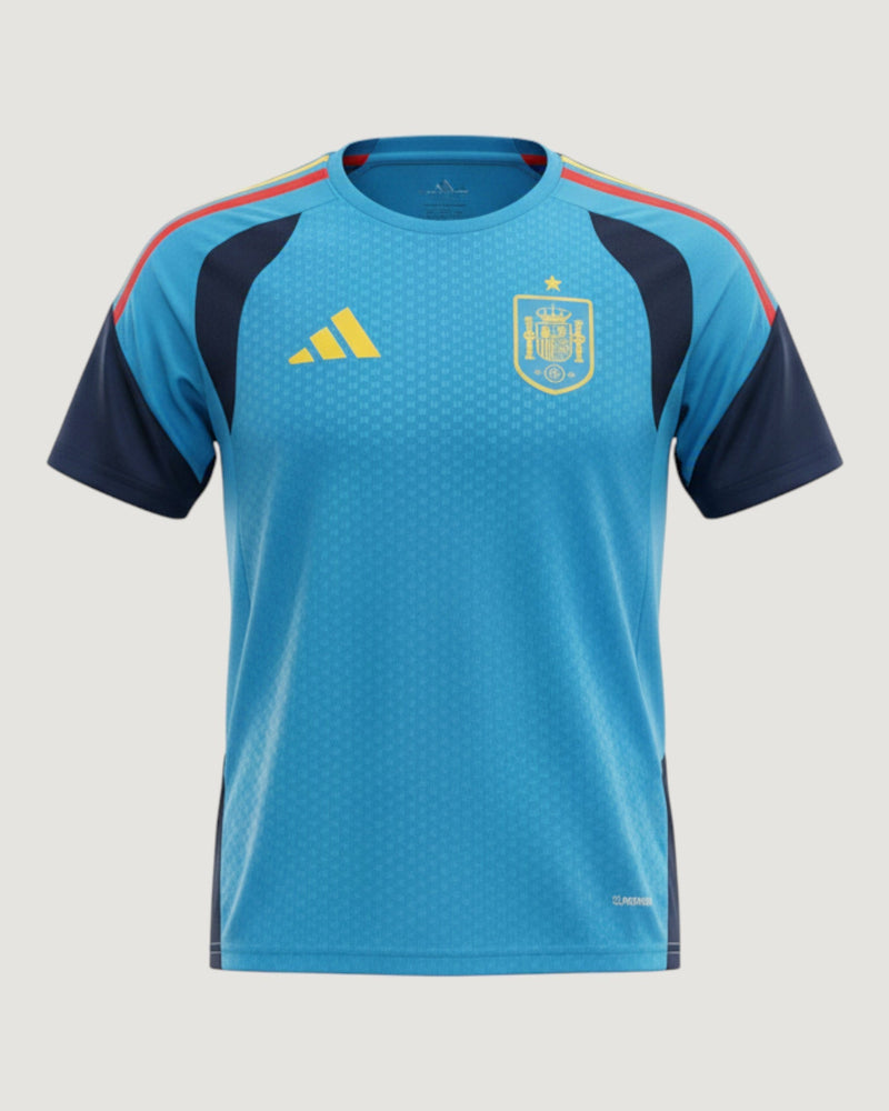 Espagne – Maillot Pré-Match 2026 – Bleu & Jaune