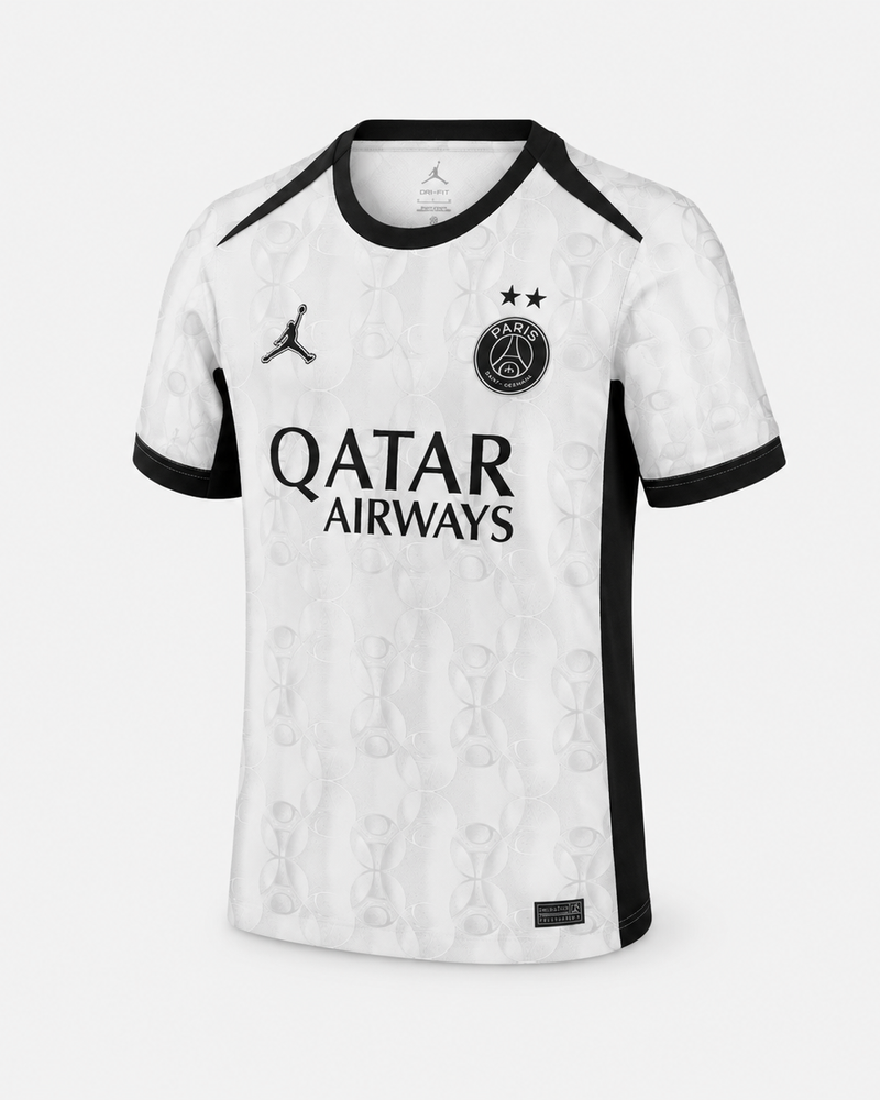 Paris – Maillot Entraînement 25/26 - Gris/Noir (2 étoiles)