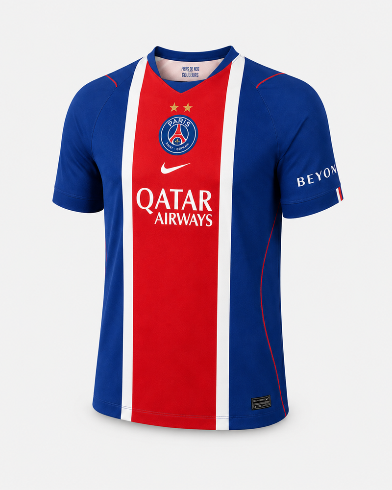 Paris – Maillot Domicile 26/27 - Bleu / Rouge (2 étoiles)