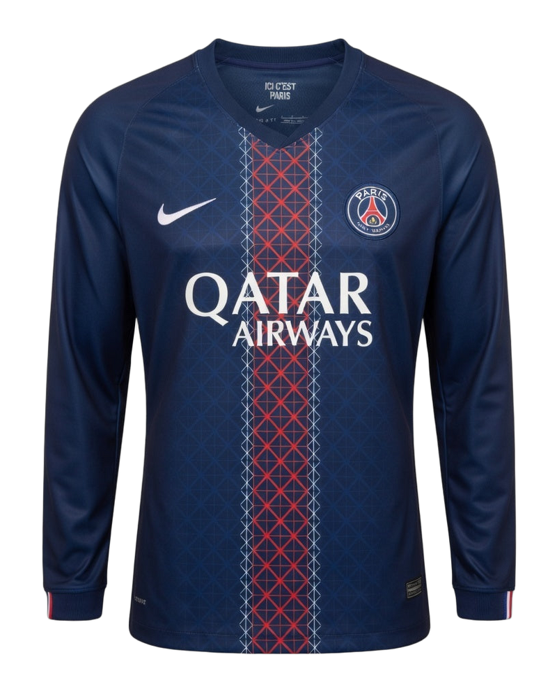 MAILLOT PSG DOMICILE MANCHES LONGUES 2025/2026