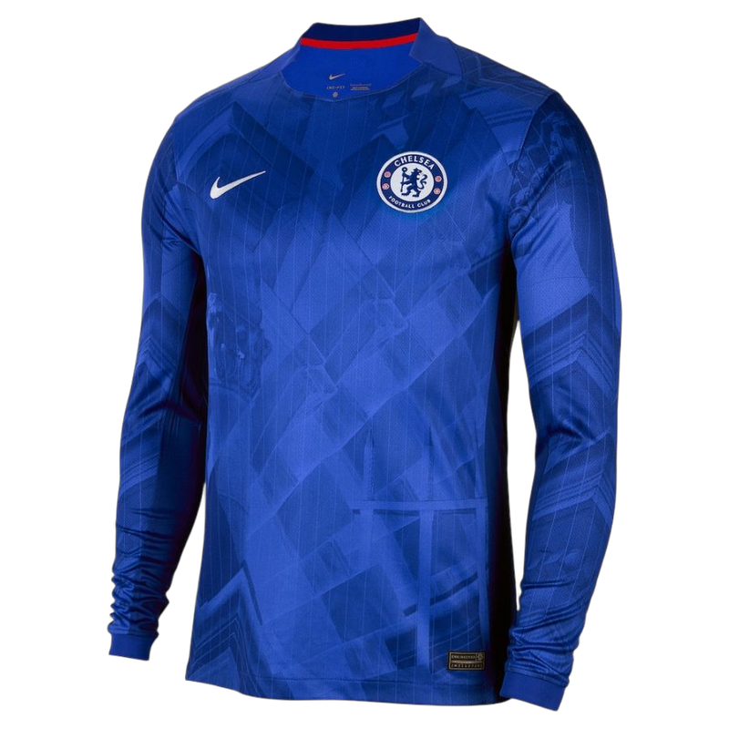 Maillot Chelsea Domicile Manches Longues Homme 2025 2026 Bleu