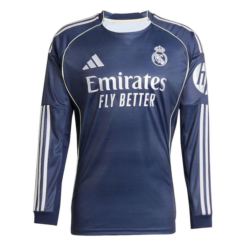 MAILLOT REAL MADRID EXTERIEUR MANCHES LONGUES 2025/2026