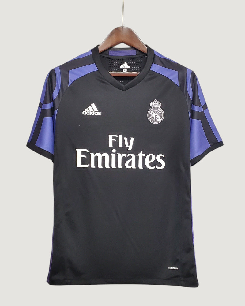 Real Madrid - Maillot Rétro extérieur 2016/2017 - Noir, Violet