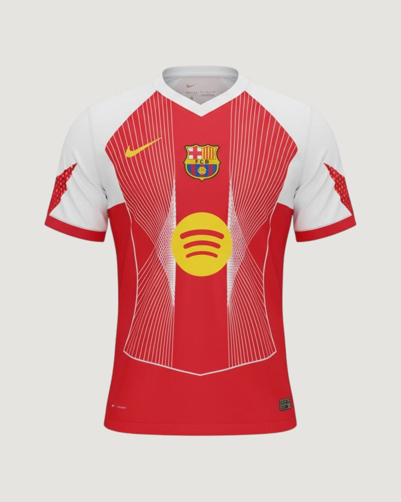 FC Barcelone – Maillot Concept 2025/26 – Blanc, Rouge, Jaune