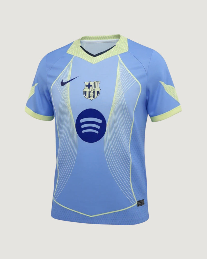 FC Barcelone – Maillot Concept 25/26 – Bleu Ciel & Jaune Fluo