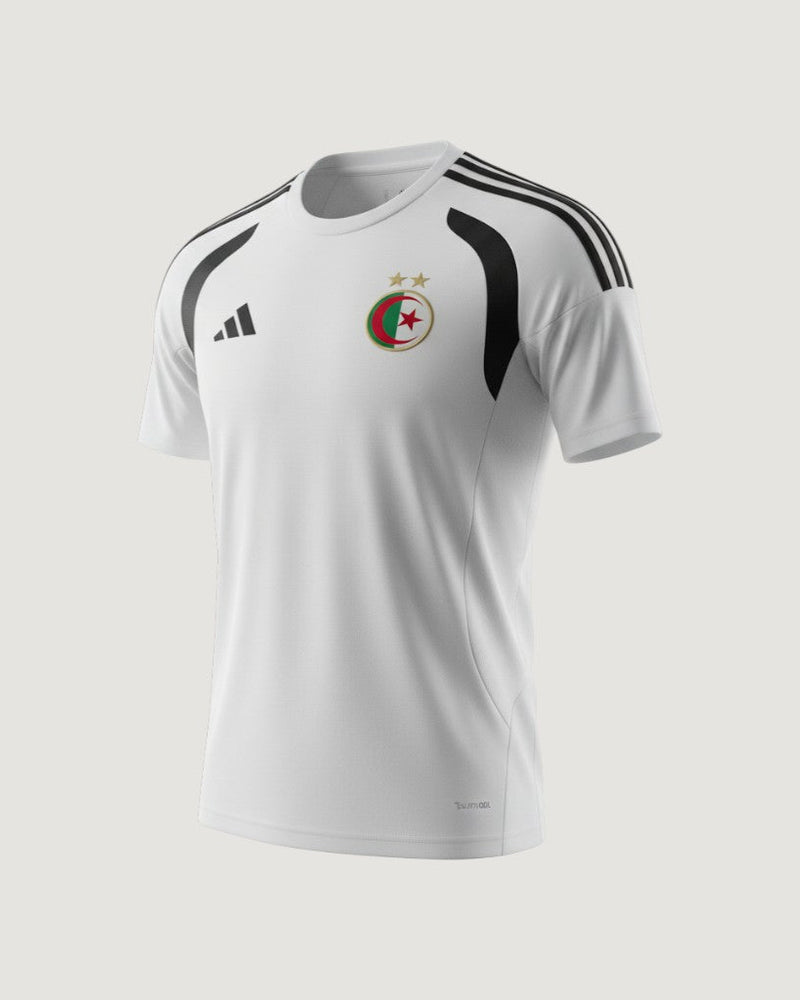 Algérie – Maillot d’Entraînement Coupe du Monde 2026 Homme – Blanc, Noir