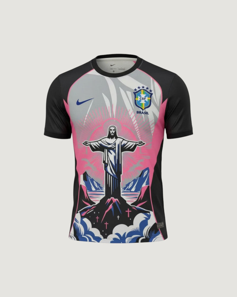 Brésil – Maillot Concept 25/26 – Noir & Rose
