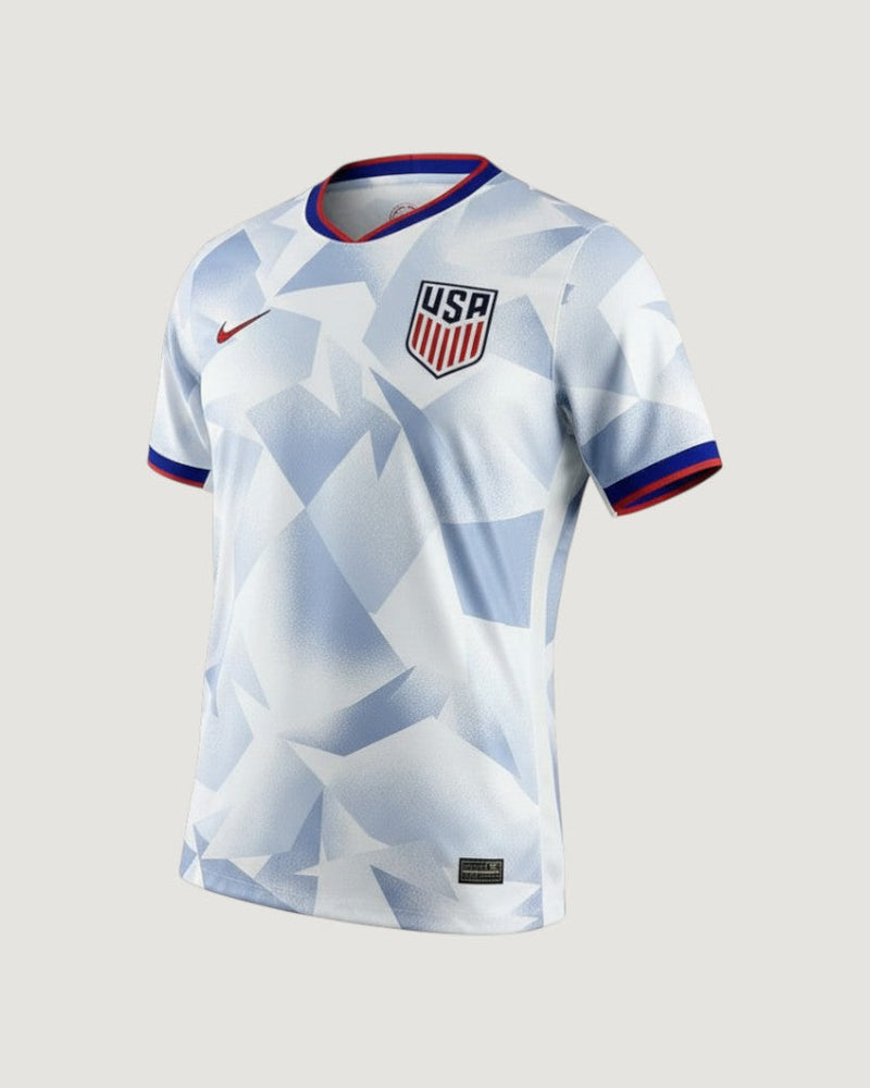 USA – Maillot Domicile 2025-26 – Blanc, Bleu, Rouge