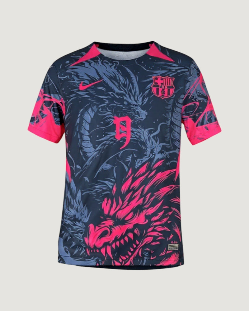FC Barcelone – Maillot Édition Spéciale Dragon 25/26 – Noir & Rose