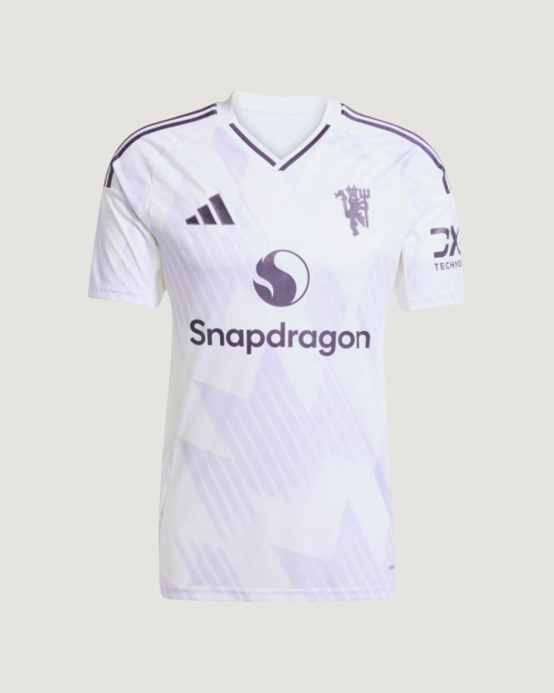 MANCHESTER UNITED – Maillot Extérieur 25/26 – Blanc & Violet