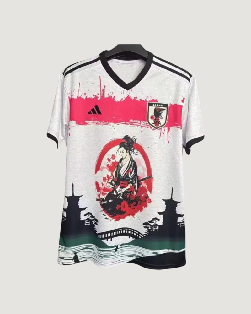 Japon – Maillot Concept Samouraï 25/26 – Blanc & Rouge