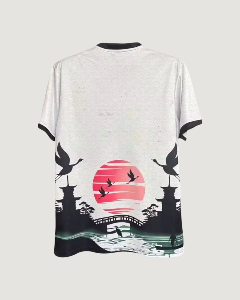 Japon – Maillot Concept Samouraï 25/26 – Blanc & Rouge