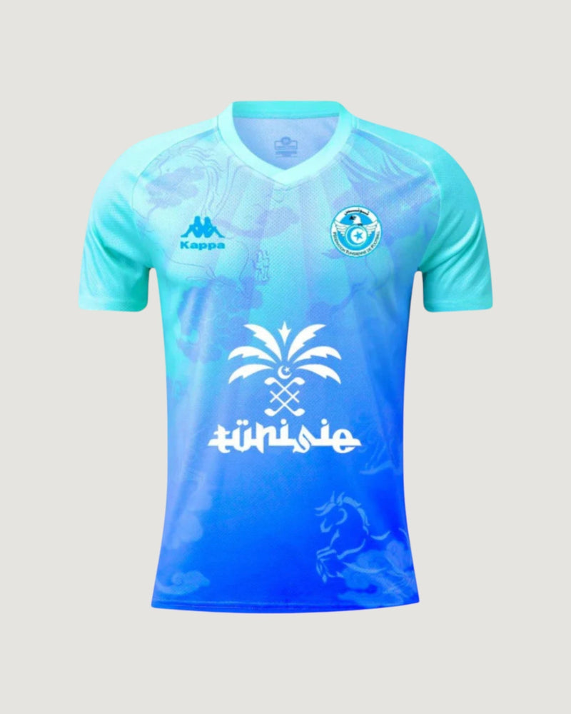 Tunisie – Maillot Extérieur 25/26 – Bleu & Turquoise