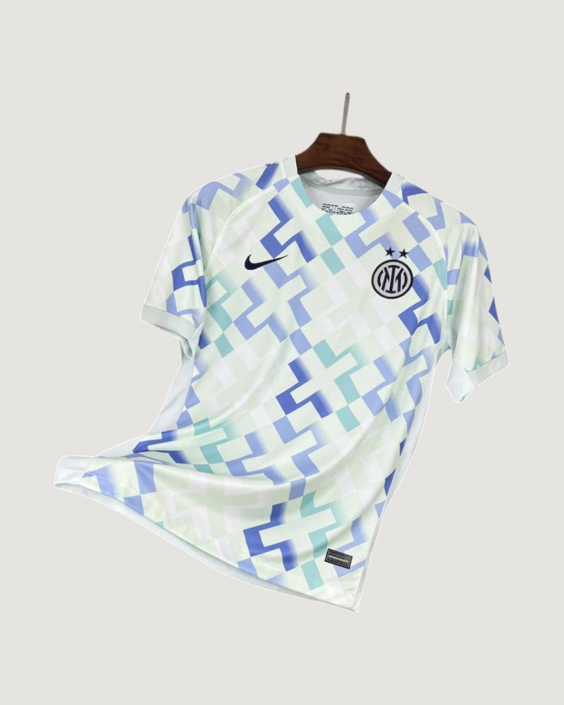 Inter Milan – Maillot Concept Pixel – Blanc, Bleu & Turquoise