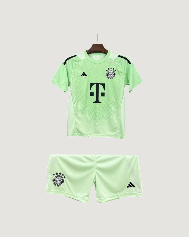 Bayern Munich – Ensemble Gardien 25/26 Enfant – Vert Clair & Noir