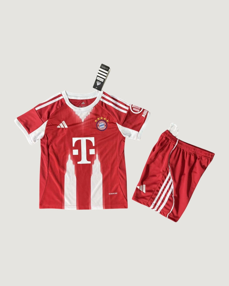 FC Bayern Munich – Maillot Domicile Enfant 25/26 – Rouge & Blanc