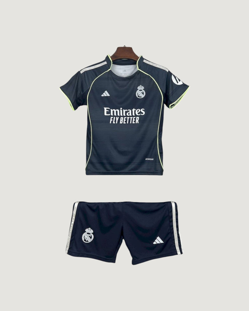Real Madrid – Ensemble Extérieur 25/26 Enfant – Noir