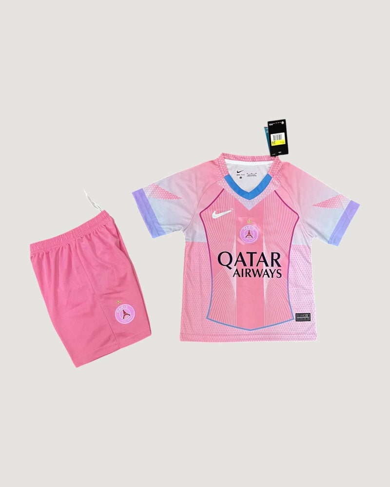 Paris – Maillot Domicile Enfant 25/26 – Rose & Violet