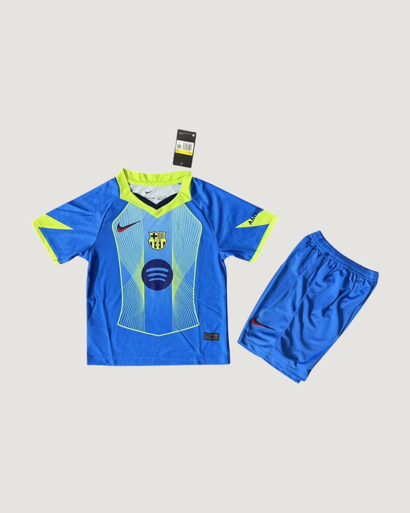 FC Barcelone – Maillot Extérieur Enfant 25/26 – Bleu & Jaune