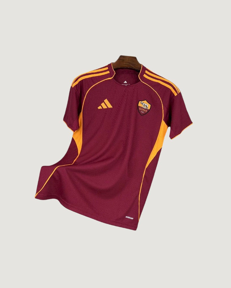 AS Roma – Maillot Domicile 25/26 – Bordeaux & Jaune