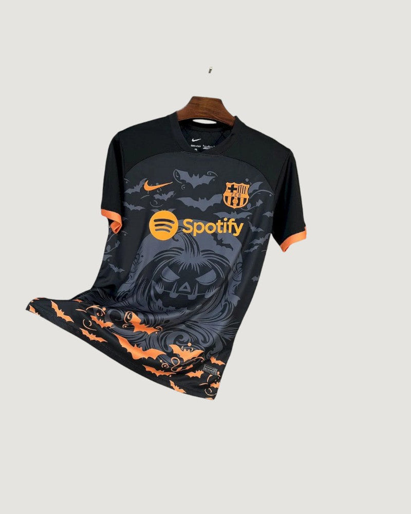 FC Barcelone – Maillot Édition Spéciale Halloween 25/26 – Noir & Orange
