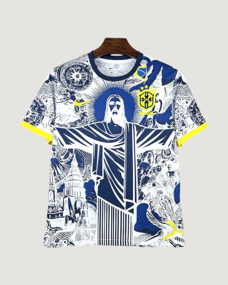 Brésil – Maillot Concept 25/26 – Bleu & Blanc