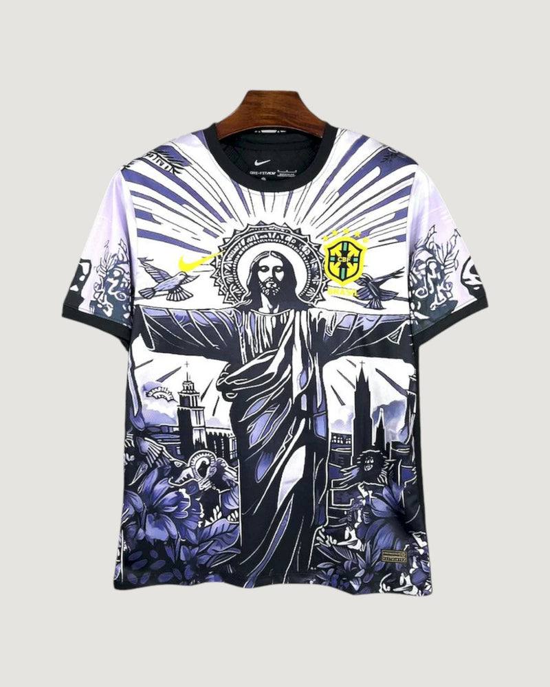 Brésil – Maillot Concept 25/26 – Noir & Blanc