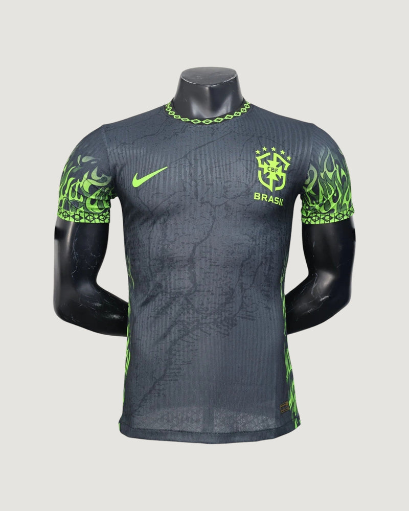 Brésil – Maillot Concept 25/26 (PRO) – Noir & Vert