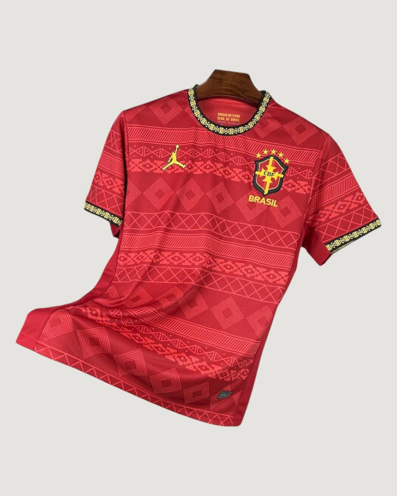 Brésil – Maillot Concept 25/26 – Rouge & Jaune