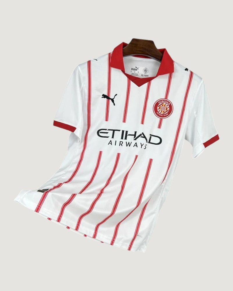 Girona FC – Maillot Extérieur 25/26 – Blanc & Rouge