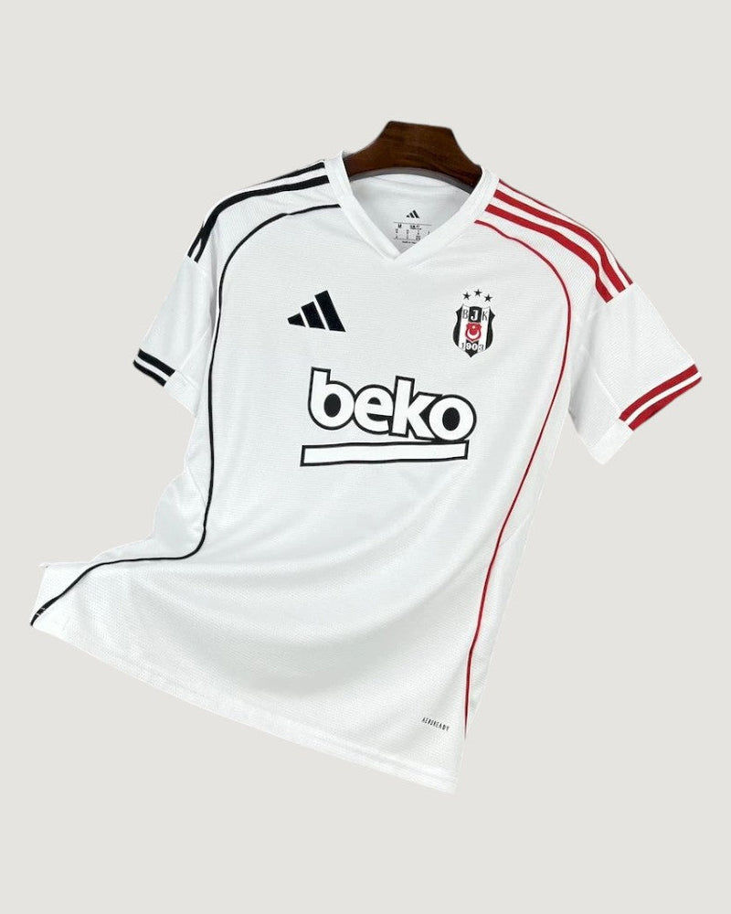 Beşiktaş – Maillot Extérieur 25/26 – Blanc & Rouge
