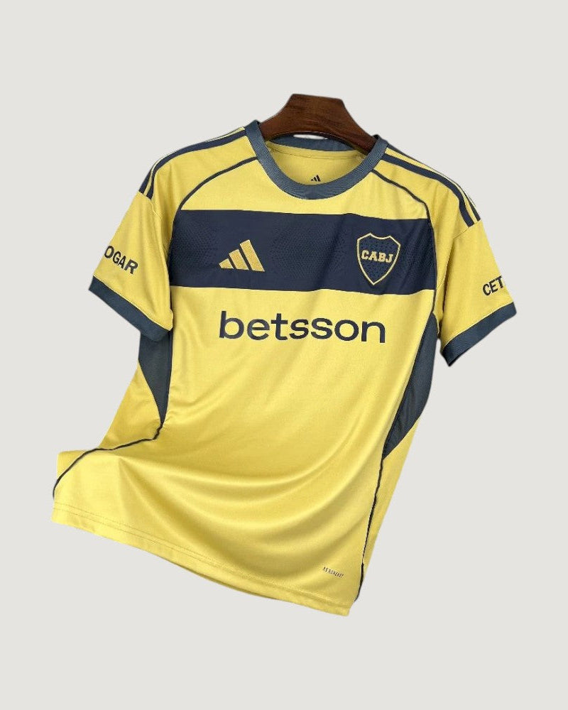 Boca Juniors – Maillot Extérieur 25/26 – Jaune & Noir